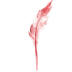 Artistic Arrow with Dynamic Motion in Soft Blush Rose Isolated on Transparent Background