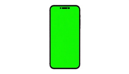 Green screen smartphone mockup.
