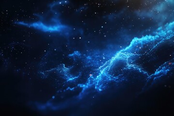Deep space nebula, glowing blue,  wavy textures