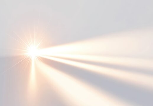 Light rays radiating from a central sunburst