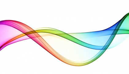 Colorful Abstract Wave Background.