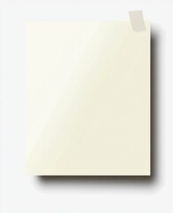White sticky note, sticker-style, transparent background, PNG file with a white paper texture.