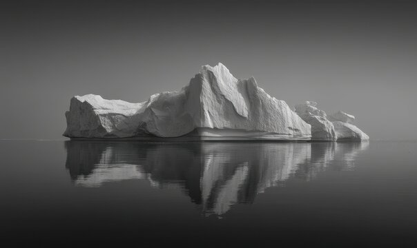 Riflesso di Iceberg in Monocromatico