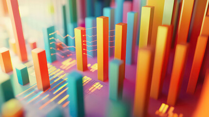 A conceptual image of CRM data visualized through charts and graphs, creating a personalized marketing campaign.