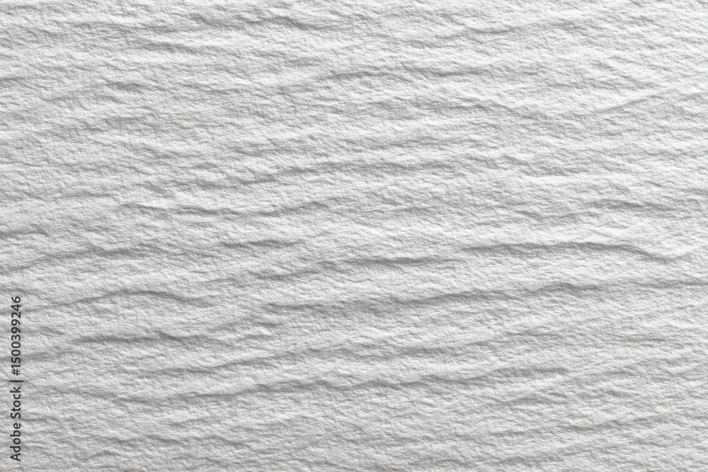 Aufkleber Smooth white paper texture with subtle wrinkles and soft shadows creating natural and calm background effect