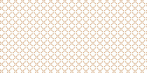 Golden vector seamless pattern with small diamond shapes floral silhouettes. Simple texture.