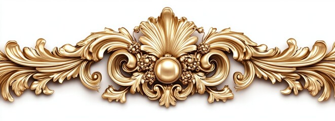 Ornate gold decorative trim (8)