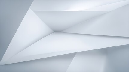 Abstract geometric patterns in white and gray, minimalist industrial design with clean textures and subtle shadows, conveying modern simplicity and