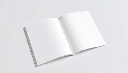 Open Blank Book Mockup.