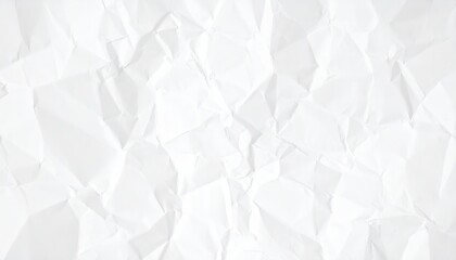 Obraz premium Crumpled White Paper Texture.
