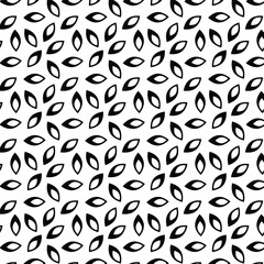 Abstract geometric pattern. A seamless vector background. White and black ornament. Graphic modern pattern. 