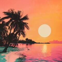 cd cover of a tropical island