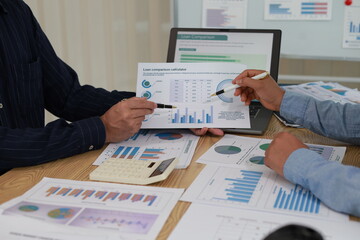 Business People Meeting Design Ideas professional investor working new start up project. Concept. business planning in office