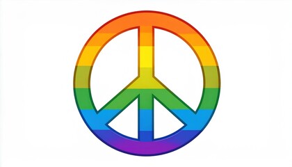 Rainbow Peace Symbol.