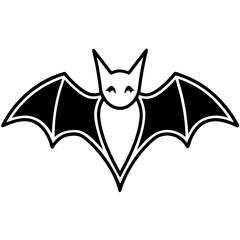 Obraz premium Bat Vector Graphic Spooky Printable Design for Digital Use