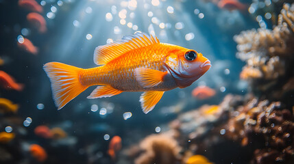 fish in aquarium