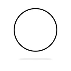 circle Outline, circle Template, circle Line, circle Icon, Geometric Shape, Illustration Background