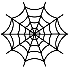 Obraz premium Spider Web Vector Graphic Spooky Printable Design for Digital Use