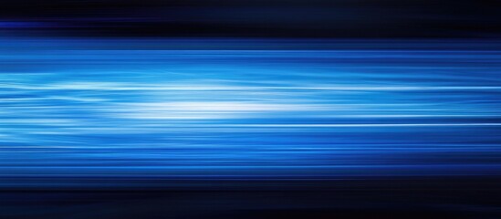 Abstract horizontal blue motion blur