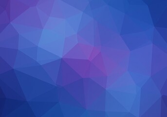 Abstract Geometric Polygonal Background in Blue and Purple Color Illustration