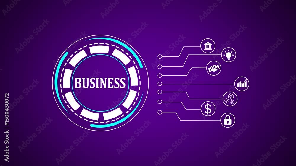 Poster interface with glowing circular design. abstract business concept futuristic digital interface desig