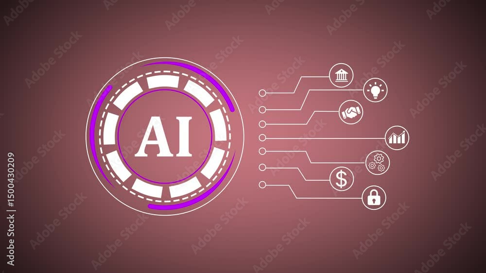 Poster ai logo concept with sleek design. abstract digital ai logo concept with modern graphic design eleme
