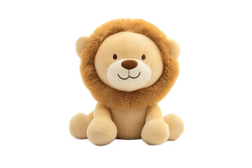 Obraz premium Adorable Plush Lion Toy Soft Stuffed Animal fun 
