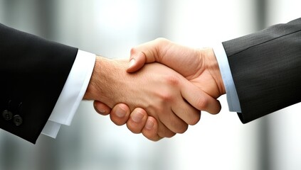 Close-up business handshake