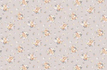 Whimsical Hand Rendered Flower and Scrollwork Sketches