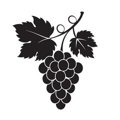 Fototapeta premium Grape silhouette vector image