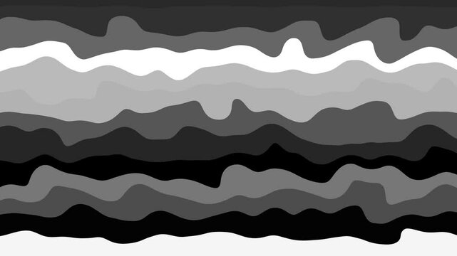 Smooth textured grey scale waves layered design. Abstract wavy grey scale layers background with smooth texture and simple design for various applications