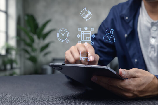 Modern Logistics System for Import and Export of Goods via Tablet