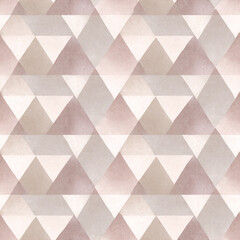A pattern of triangles in a light pink color