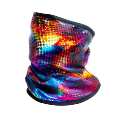 Contemporary Cooling Wrap with a Vibrant Digital Mo Isolated on Transparent Background