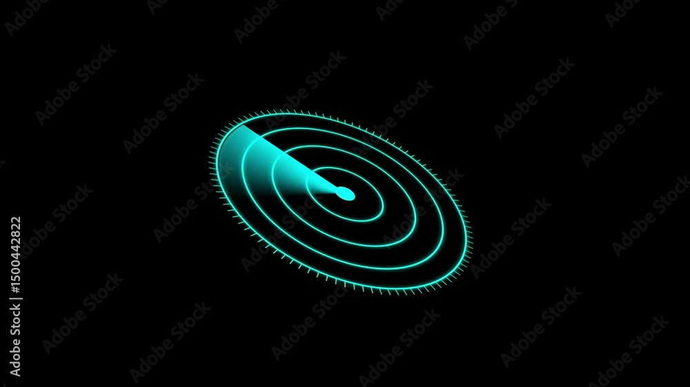 Poster radar scanning for tech surveillance and data. abstract animated radar screen scanning with glowing 