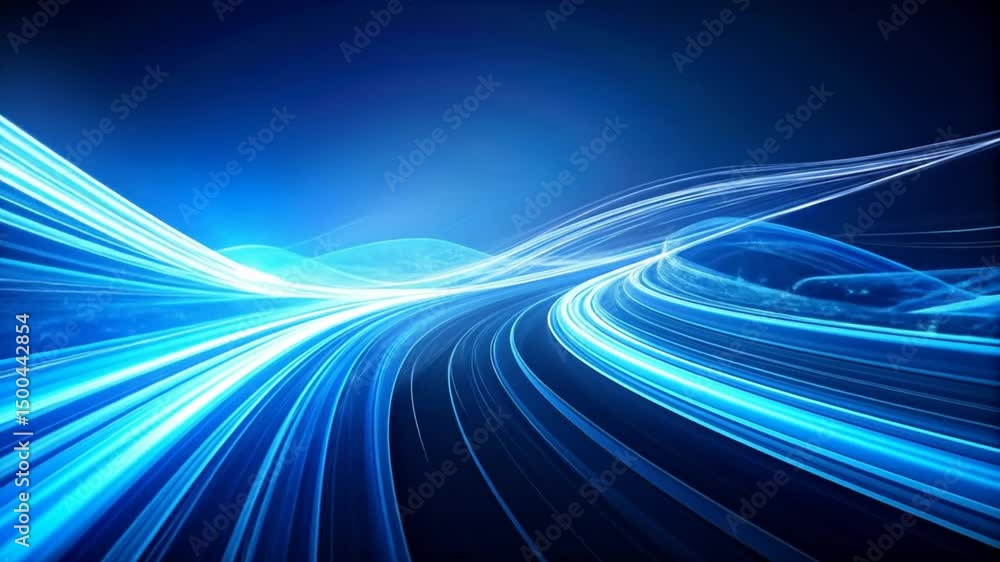 Aufkleber futuristic high-speed data flow: a stunning abstract visual experience and technology background