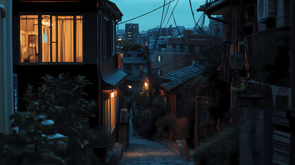 Fototapeta premium Lo-Fi music picture The background that goes well with the lo-fi music genre Generative AI 