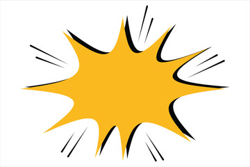 Comic icon vector isolated on white background . eps 10.