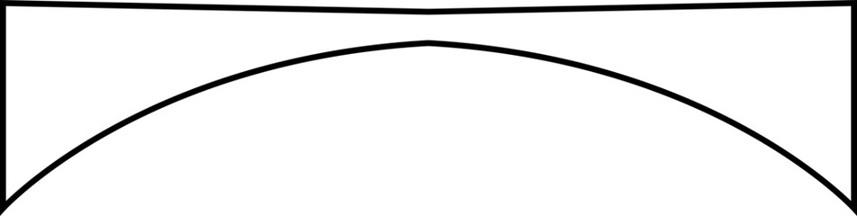 Header shape background for website design. Vector border for banner. Abstract divider for bottom or frame of template and web page. Presentation wavy and curve separator. on transparent background