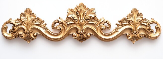 Ornate gold decorative trim