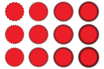 Set of vector starburst,  A collection of different types and colors icon.
