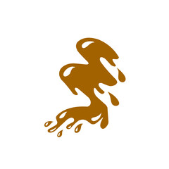 chocolate splash vector illustration