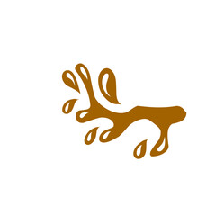 Obraz premium chocolate splash vector illustration