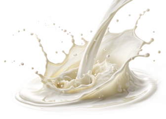 milk splash isolated on white background