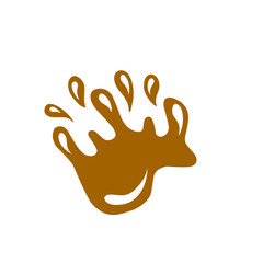 chocolate splash vector illustration