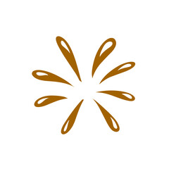 Obraz premium chocolate splash vector illustration