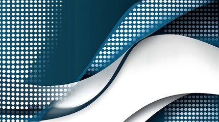 Elegant abstract background with blue gradient and white paper elements