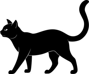 black cat vector illustration