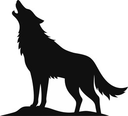 wolf vector silhouette