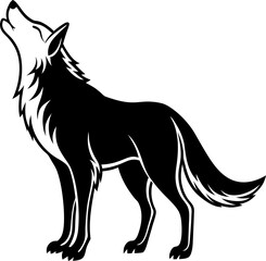 vector illustration of a wolf